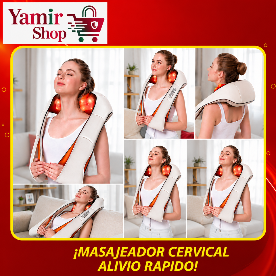 Masajeador Cervical y Hombros Alivio inmediato para tu cuerpo